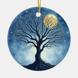 Lebensbaum Keramik Ornament