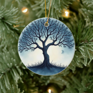 Lebensbaum Keramik Ornament