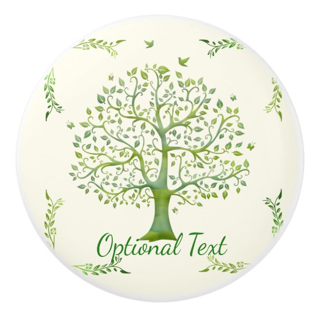 Lebensbaum Keramikknauf (Vorderseite)