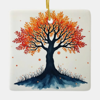 Lebensbaum Keramikornament