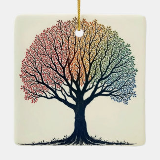 Lebensbaum Keramikornament
