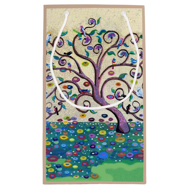 Lebensbaum Kleine Geschenktüte (Rückseite)