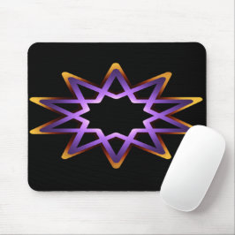 Lebensbaum Lila Orange-Sternzeichen Mousepad
