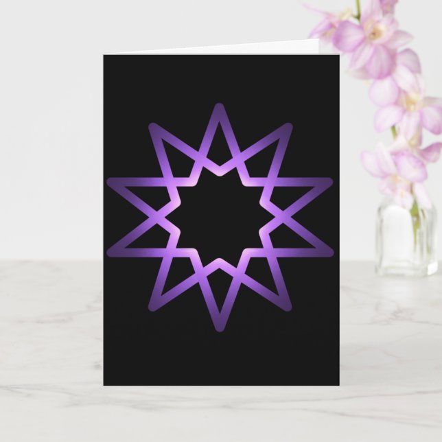 Lebensbaum Lila Sternzeichen Karte (Orchidee)