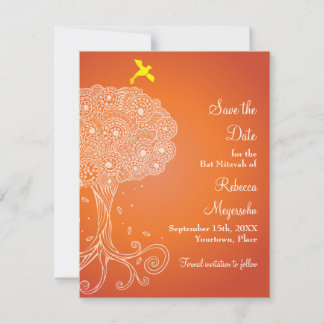 Lebensbaum Orange Bat Mitzvah Save the Date