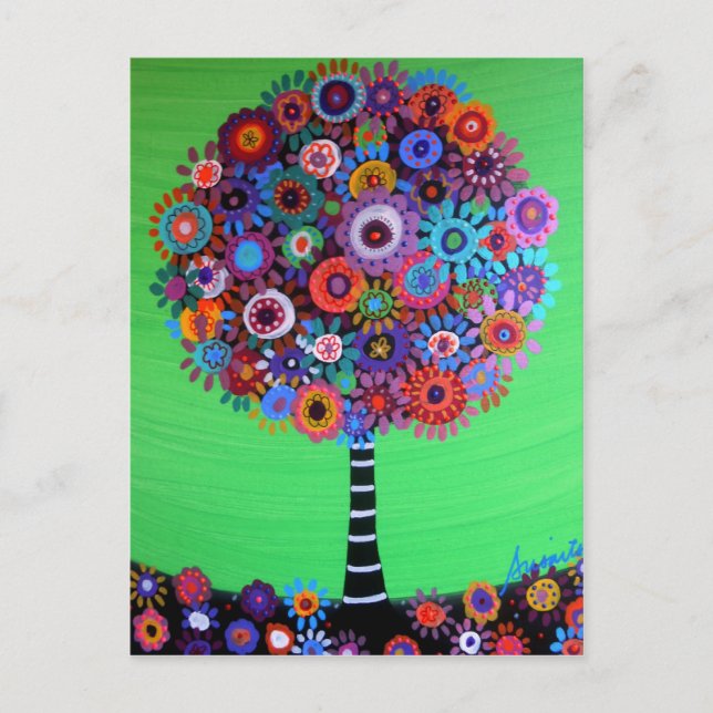 LEBENSBAUM POSTKARTE (Vorderseite)