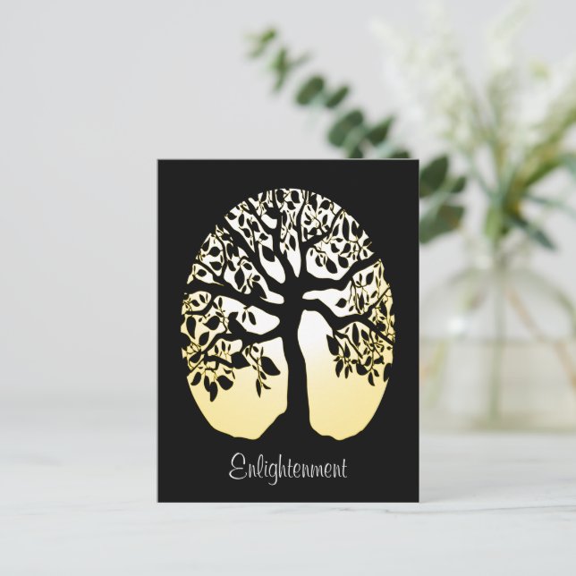 Lebensbaum Postkarte (Stehend Vorderseite)