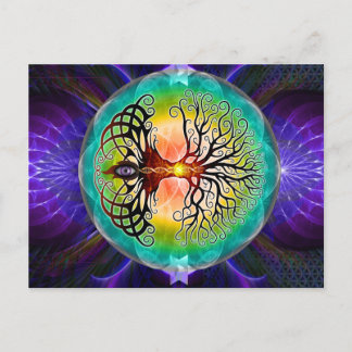 Lebensbaum Postkarte