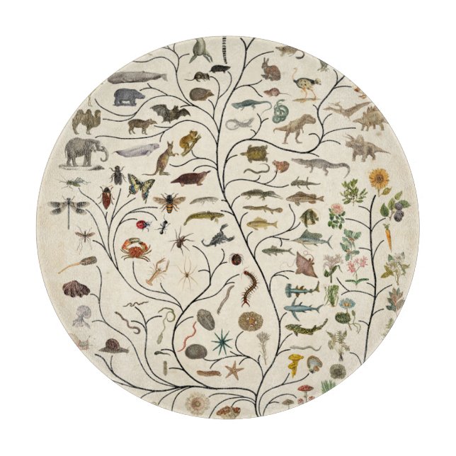 Lebensbaum Schneidebrett (Vorderseite)