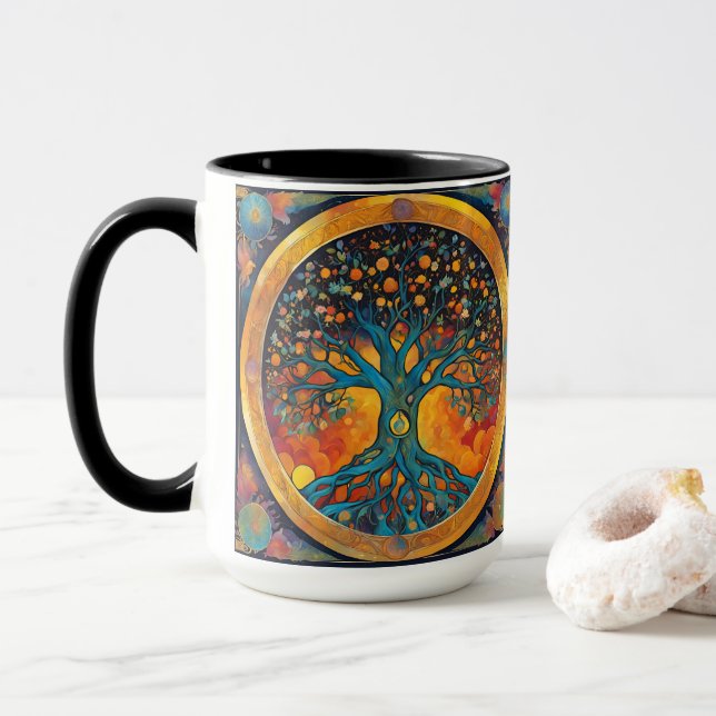 Lebensbaum Tasse (Mit Donut)