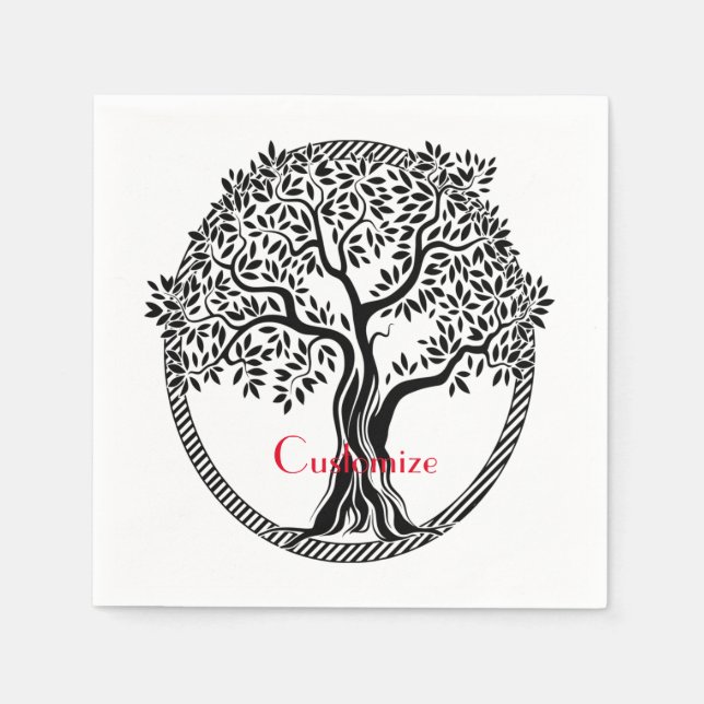 Lebensbaum Thunder_Cove Serviette (Vorderseite)