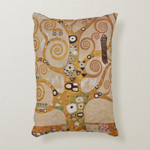 Lebensbaum von Gustav Klimt, Stilisierter Jugendst Dekokissen