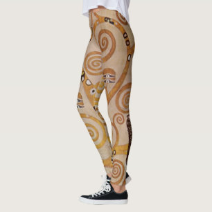 Lebensbaum von Gustav Klimt, Stilisierter Jugendst Leggings