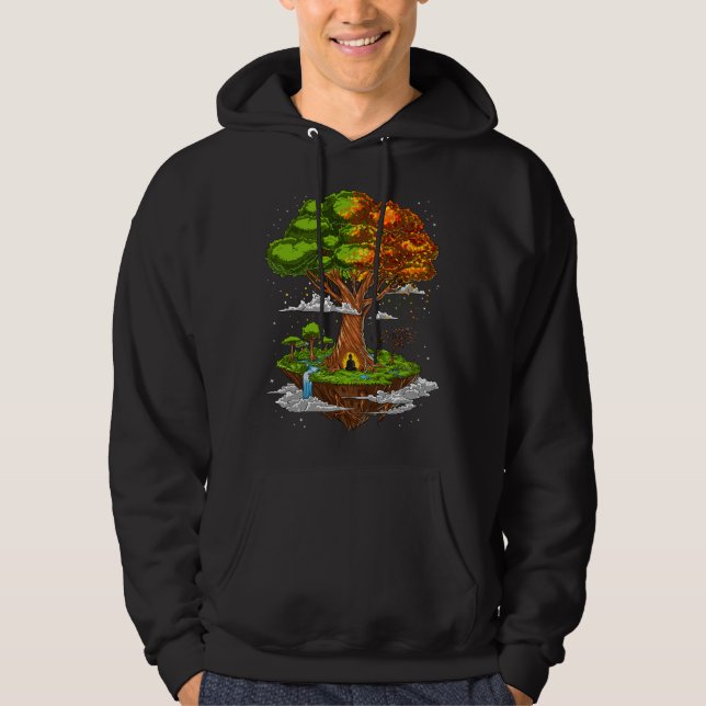 Lebensbaum Zen-Meditation Hoodie (Vorderseite)