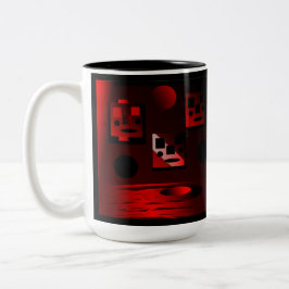 Lebensbecher auf dem Mars Zweifarbige Tasse