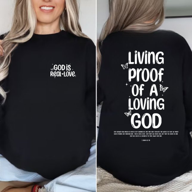 Lebensbeweis eines liebenden Gottes-Schmetterlings Sweatshirt (Von Creator hochgeladen)