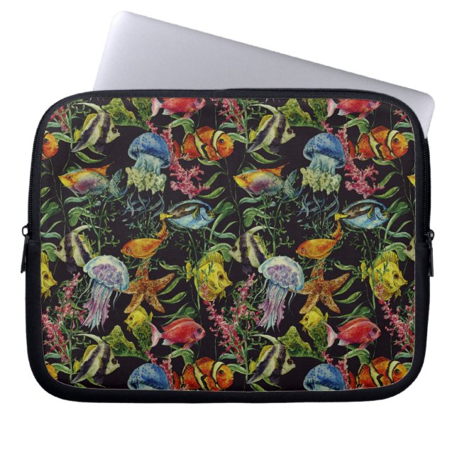 Lebensbild des Meeresspiegels 1 Laptopschutzhülle (Vorderseite)