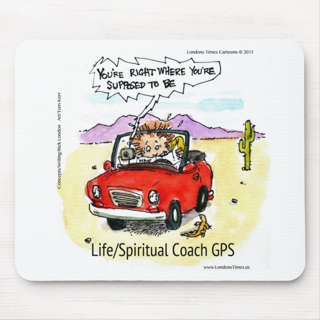 Lebenscoach GPS Mousepad (Vorne)