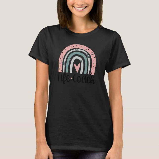 Lebenscoach Rainbow Life Coaching T-Shirt (Vorderseite)
