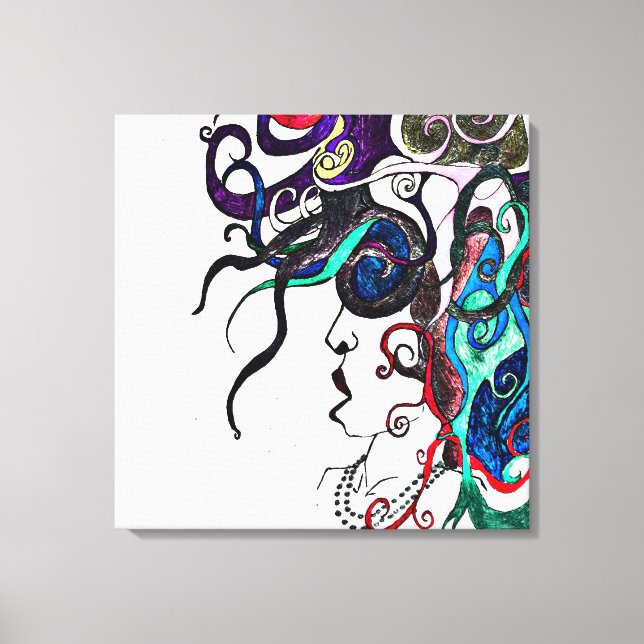 Lebensdame Leinwanddruck (Vorderseite)