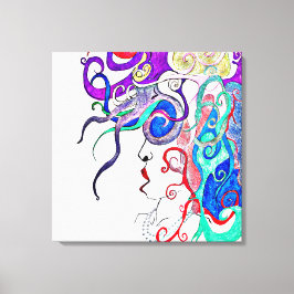 Lebensdame Leinwanddruck