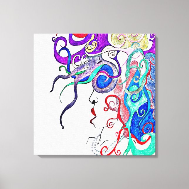 Lebensdame Leinwanddruck (Vorderseite)