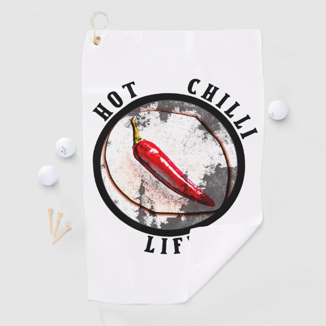 Lebensdauer der heißen Chili Golfhandtuch (Insitu)
