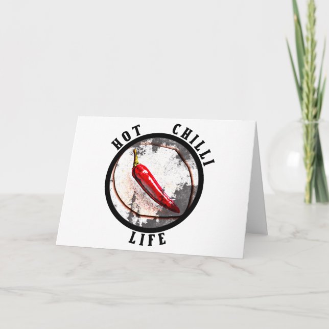 Lebensdauer der heißen Chili Karte (Vorderseite)