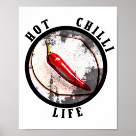Lebensdauer der heißen Chili Poster