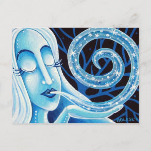 Lebensdauer der Winterpostkarte Postkarte