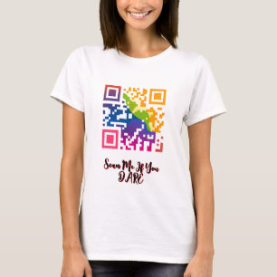 Lebensdauer QR Code Art T-Shirt