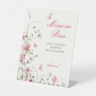 Lebensdauer von Schmetterlingen Mimosa-Bar Jungges Sockelschild