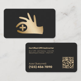 Lebensdauernder CPR-Instructor QR Visitenkarte