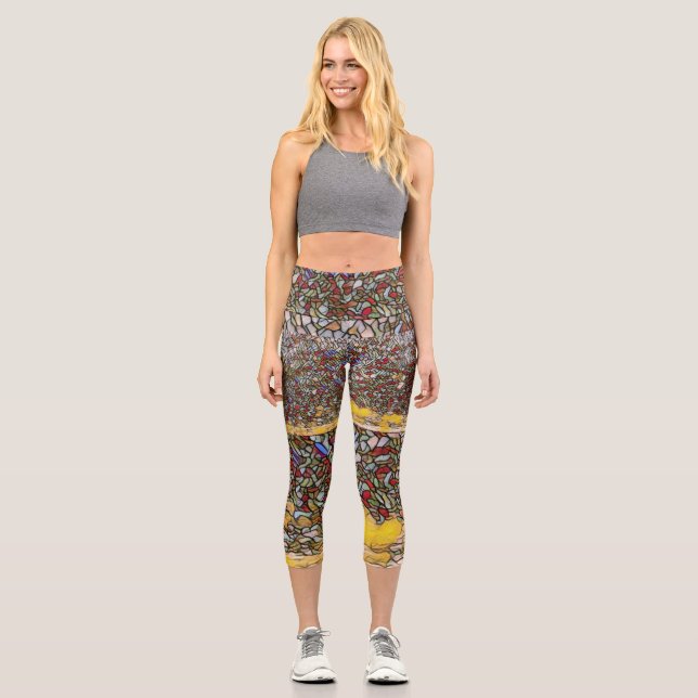 Lebenseinstellung Capri Leggings (Vorderseite)