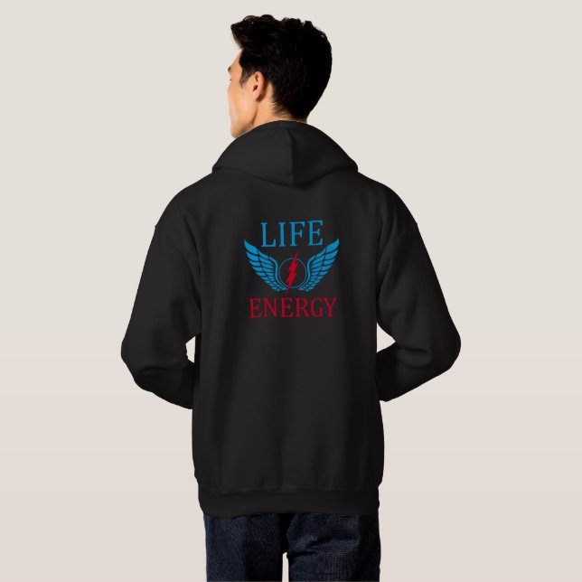 Lebensenergie Hoodie (Schwarz voll)