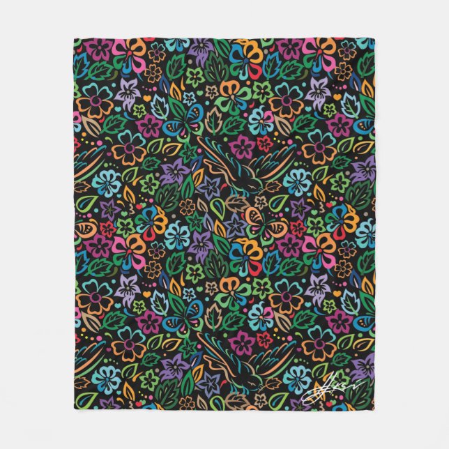 Lebensfarbe Fleecedecke (Vorderseite)