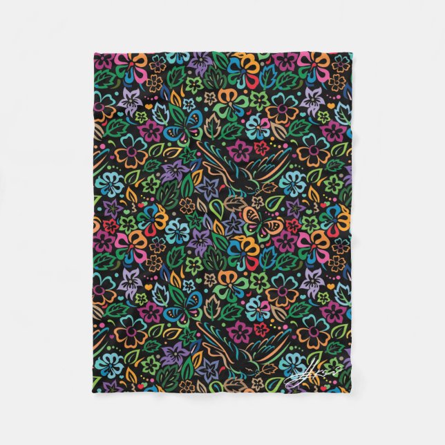 Lebensfarbe Fleecedecke (Vorderseite)