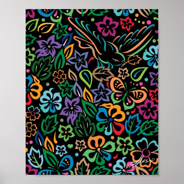 Lebensfarbe Poster (Vorne)