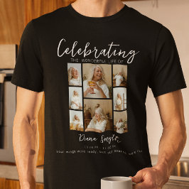 Lebensfeier | 8 Foto Collage Memorial T-Shirt