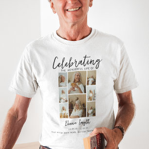 Lebensfeier 8 Foto Collage Memorial T-Shirt