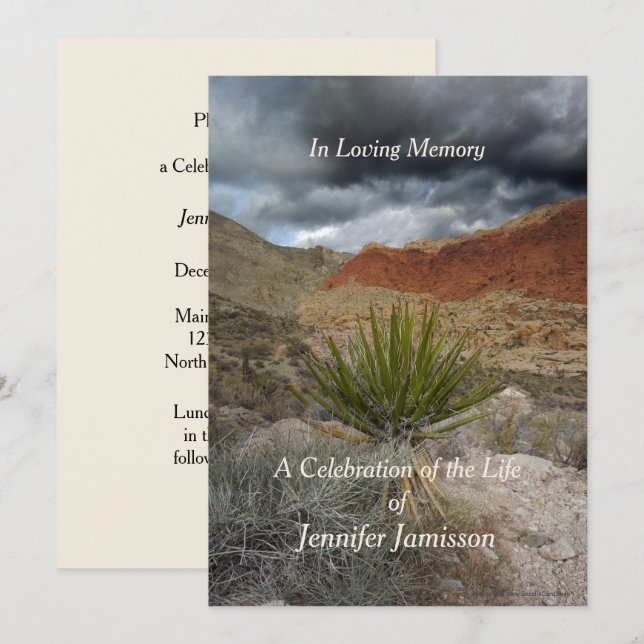 Lebensfeier, Bergsturm, Wüste Einladung (Vorne/Hinten)