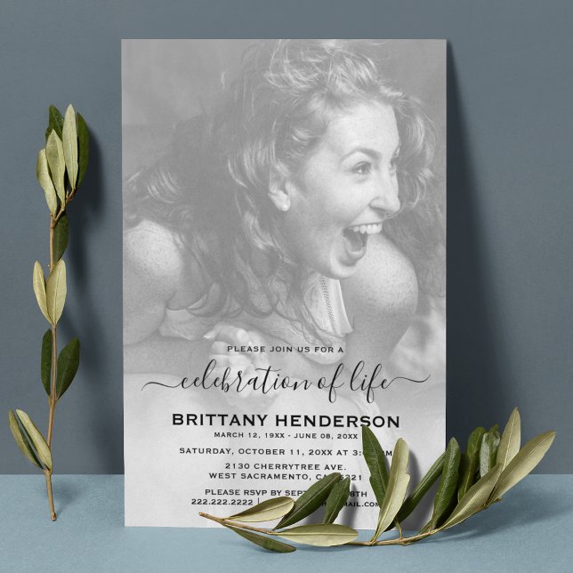 Lebensfeier | Foto zur Beerdigung Einladung (Von Creator hochgeladen)