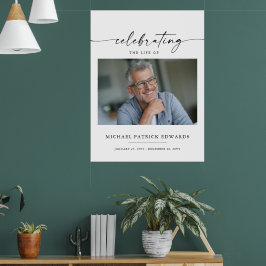 Lebensfeier | Gedenkfeierliches Foto Poster