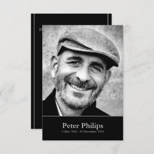 Lebensfeier mit Foto 1 Einladung