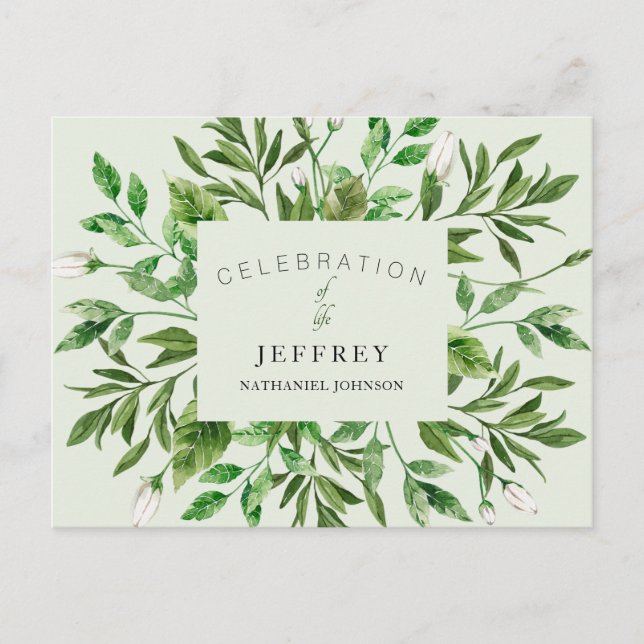 Lebensfeier nach Verlust der Ansammlung Postkarte (Vorderseite)