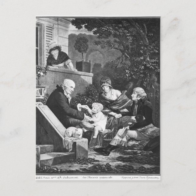 Lebensfreude des Vaters, c.1797 Postkarte (Vorderseite)