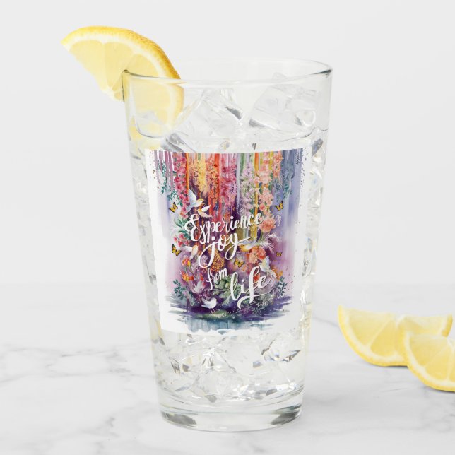 Lebensfreude Glas (Vorderseite Ice)