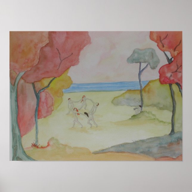 Lebensfreude (nach Matisse) Poster (Vorne)