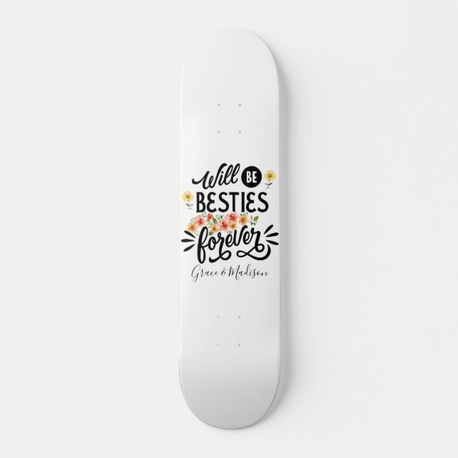 Lebensfreunde für ein ewiges Geschenk Skateboard (Vorne)