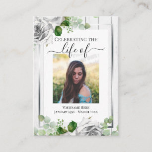 Lebensgefeiert Rustikales Holz 1 Foto Erinnerung Visitenkarte